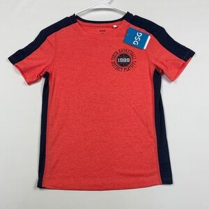 DSG Red and Navy Kids Basketball Tee